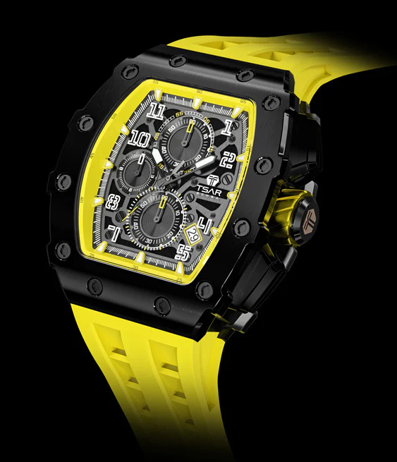 montre jaune fluo luxueuse homme pas cher richard mille