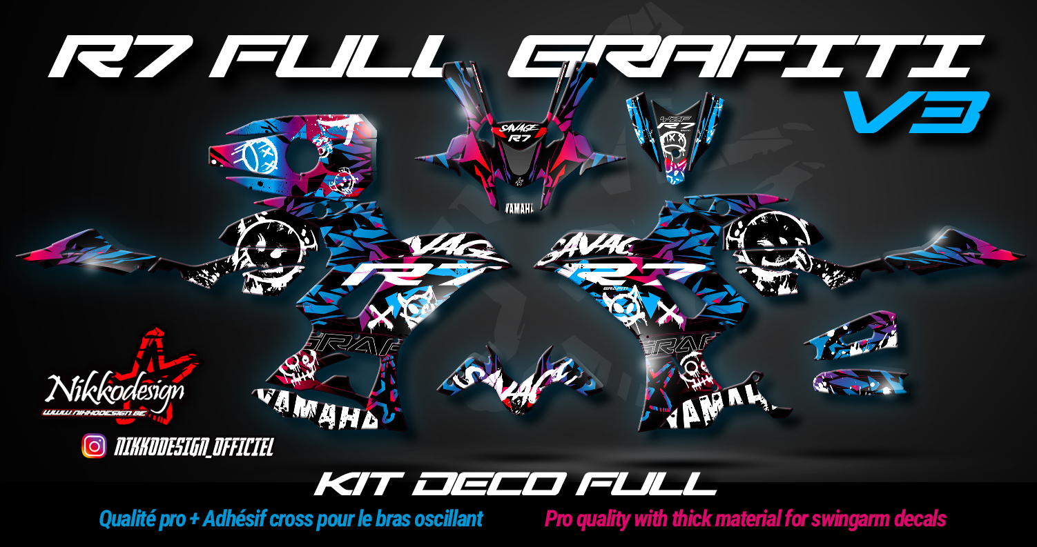 Kit déco complet yamaha r7 quartararo motogp